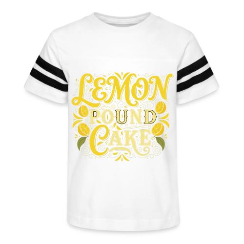 Lemon Pound Cake Vintage Flourish - Kid's Football Tee