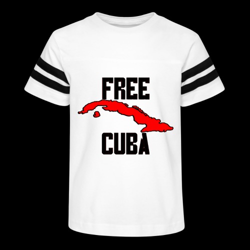 Free Cuba Red - Kid's Football Tee