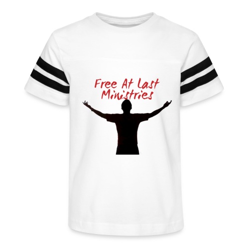 Free At Last Ministries Logo - Kid's Vintage Sports T-Shirt