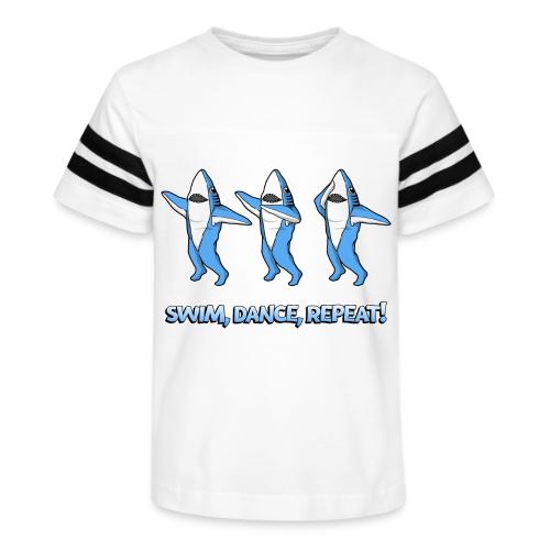 Dancing Sharks - Swim, Dance, Repeat - Kid's Football Tee
