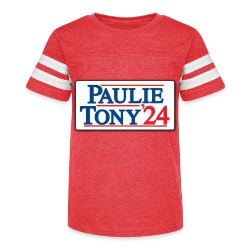 Paulie & Tony for Co-President 2024 - Kid's Football Tee