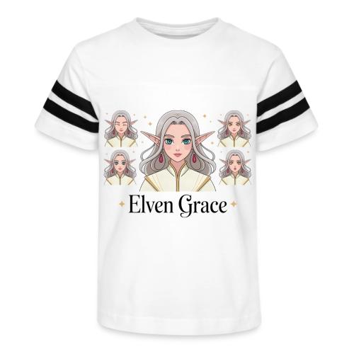 Elven Grace Fantasy Elf Maiden Graphic Magic - Kid's Football Tee