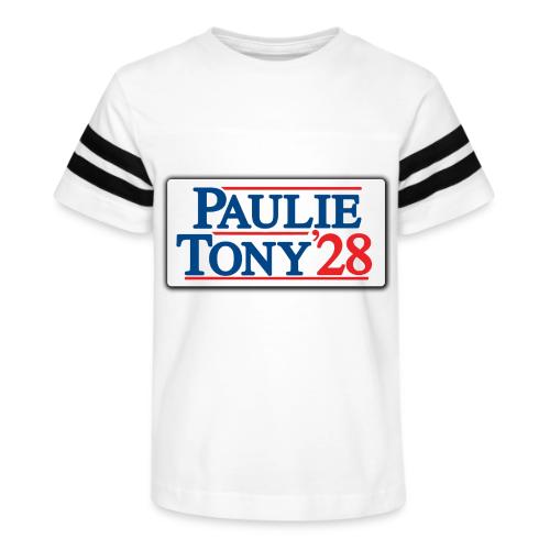 Paulie and Tony for Co-President 2028 - Kid's Football Tee