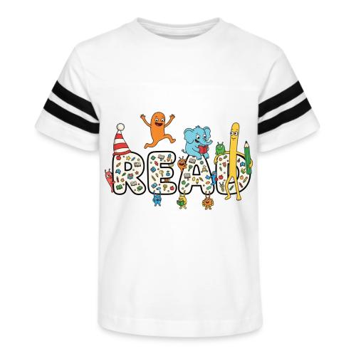 Whimsical READ Kids Cartoon - Kid's Football Tee
