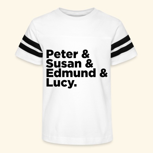 Peter & Susan & Edmund & Lucy - Kid's Football Tee