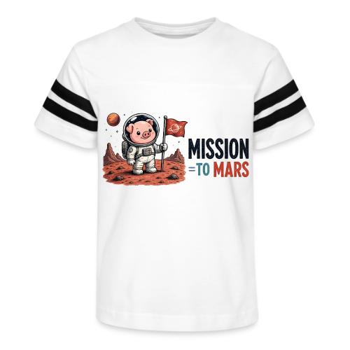 Mission To Mars Space Pig - Kid's Football Tee