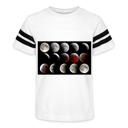 Lunar Eclipse Progression - Kid's Vintage Sports T-Shirt