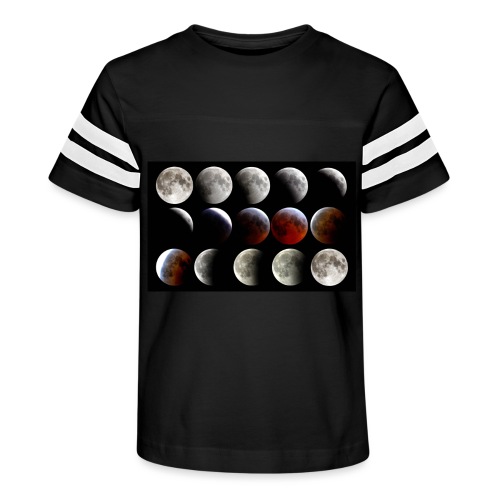 Lunar Eclipse Progression - Kid's Vintage Sports T-Shirt