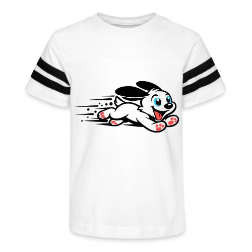 Speedy Pup Sprint on the Run - Kid's Football Tee