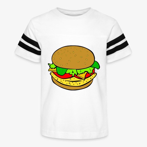 Comic Burger - Kid's Vintage Sports T-Shirt