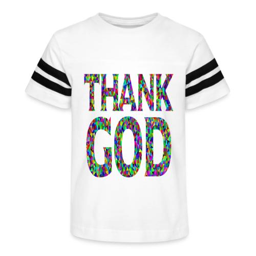 THANK GOD - Kid's Football Tee