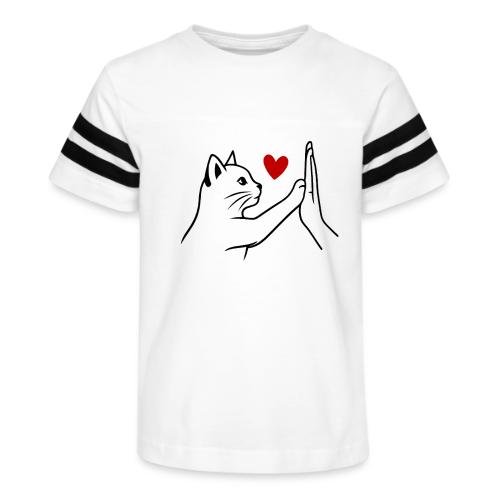 Cat Lover High-Five T-Shirt - Kid's Football Tee