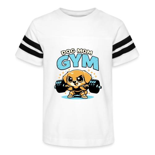 Chibi Dog Gym Workout - Kid's Football Tee