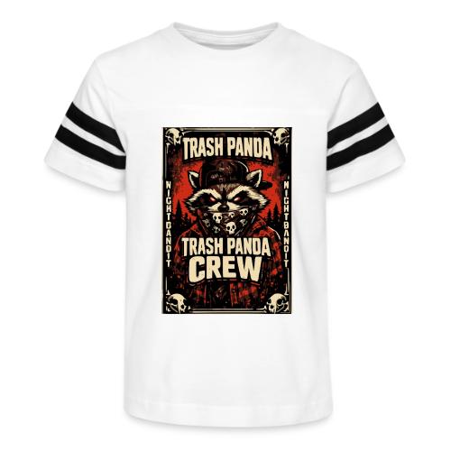 Midnight Forager Raccoon Mushroom Hunter - Kid's Football Tee