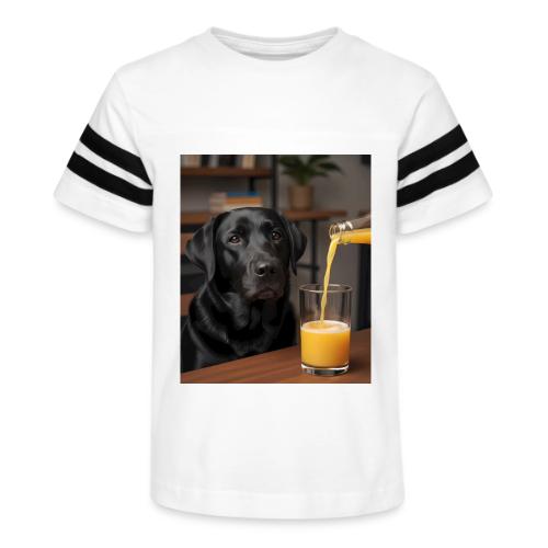 Golden Retriever Chill Juice Vibes - Kid's Football Tee