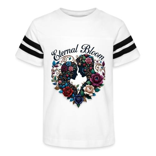 Eternal Bloom Embrace T-Shirt - Kid's Football Tee