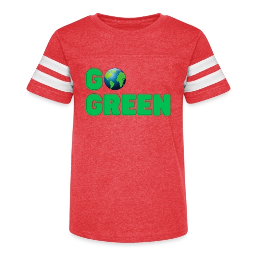 GO Green | Planet Earth Globe - Kid's Football Tee