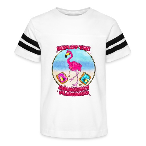 Emergency Flamingo - Kid's Vintage Sports T-Shirt