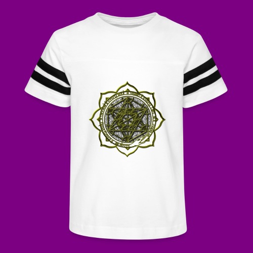 Energy Immersion, Metatron's Cube Flower of Life - Kid's Vintage Sports T-Shirt