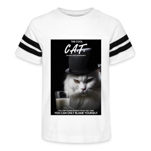 The Cool Cat - Kid's Football Tee