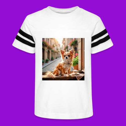 Morning coffee Chihuahua - Kid's Football Tee