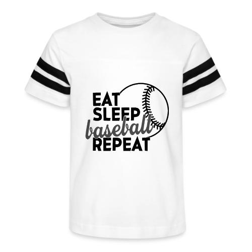 Eat Sleep Baseball Repeat - Kid's Football Tee