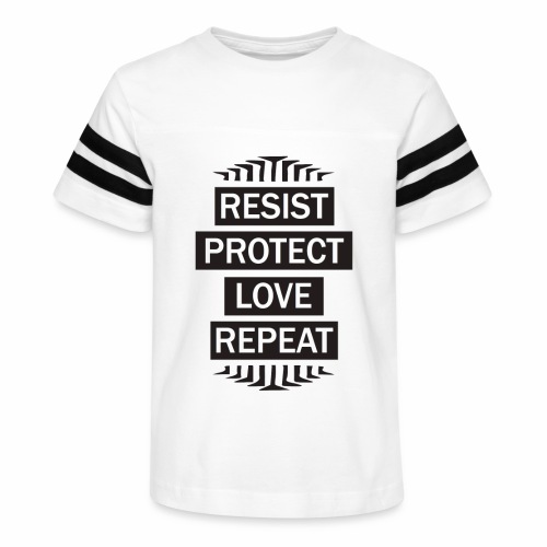 resist repeat - Kid's Vintage Sports T-Shirt