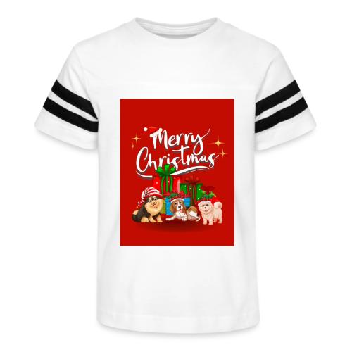 Merry Christmas - Kid's Football Tee