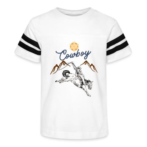 Wild West Cowboy Ride - Kid's Football Tee