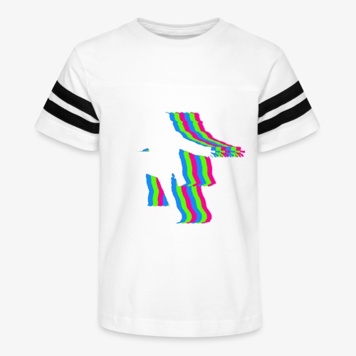 silhouette rainbow cut 1 - Kid's Vintage Sports T-Shirt