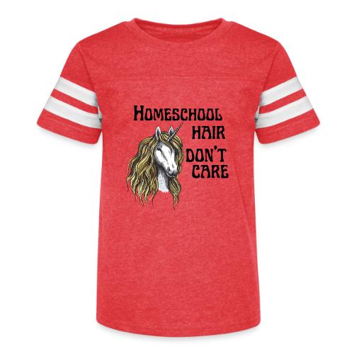 Homeschool Hair Don't Care - Kid's Football Tee