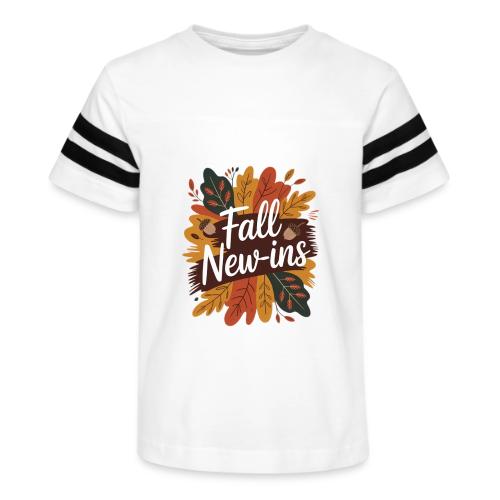 Fall New-Ins Autumn Leaves Acorn Seasonal Outfit - Kid's Football Tee