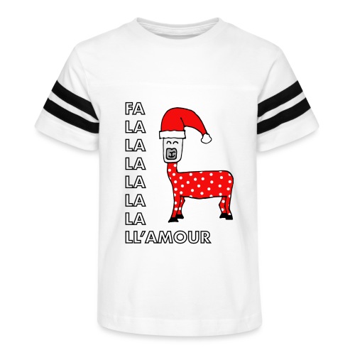 Christmas llama. - Kid's Football Tee