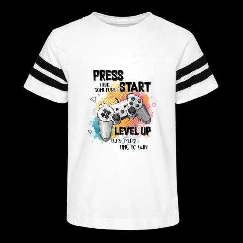 Press Start, Level Up - Kid's Football Tee
