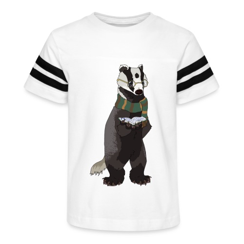 Badger with Book - Kid's Football Tee