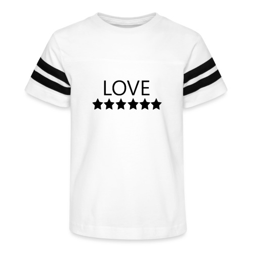 LOVE (Black font) - Kid's Vintage Sports T-Shirt