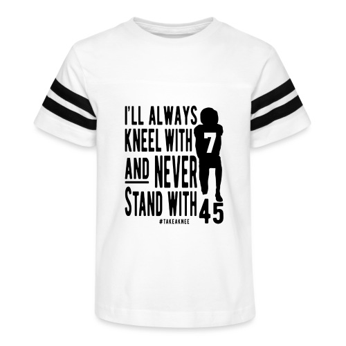 Kneel With 7 Never 45 - Kid's Vintage Sports T-Shirt