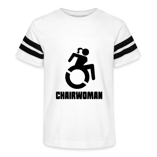 Chairwoman, woman in wheelchair girl in wheelchair - Kid's Vintage Sports T-Shirt