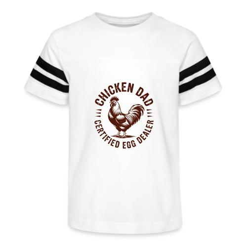 Chicken Dad – Certified Egg Dealer - Kid's Football Tee