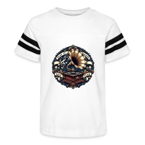 Ornate Phonograph T-Shirt - Kid's Football Tee