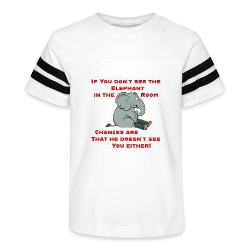 Elephant in the Room Meme - Kid's Football Tee