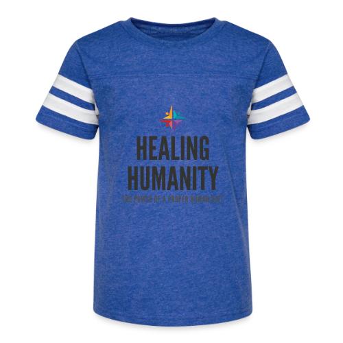 Healing Humanity Color Logo - Kid's Football Tee
