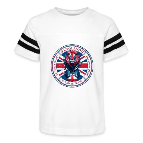 England Lion Emblem T Shirt, Flag Pride Gift - Kid's Football Tee