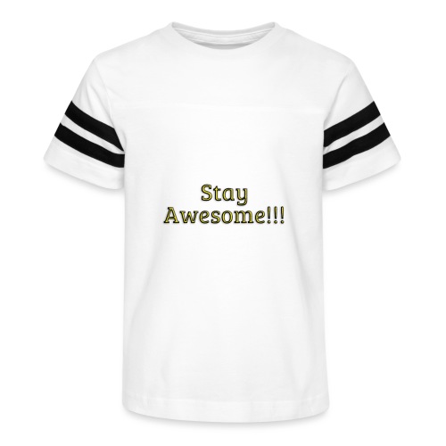 Stay Awesome - Kid's Football Tee