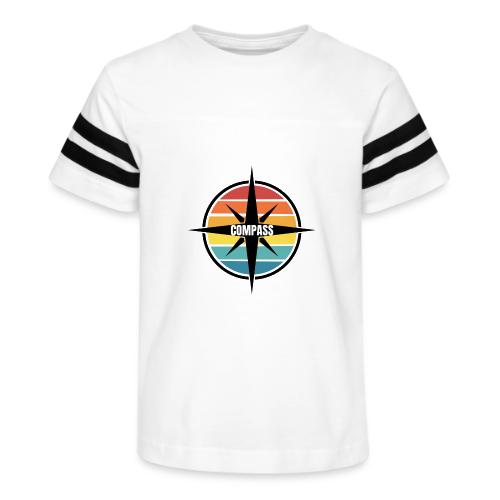 Compass Cooperative Logo - Kid's Football Tee