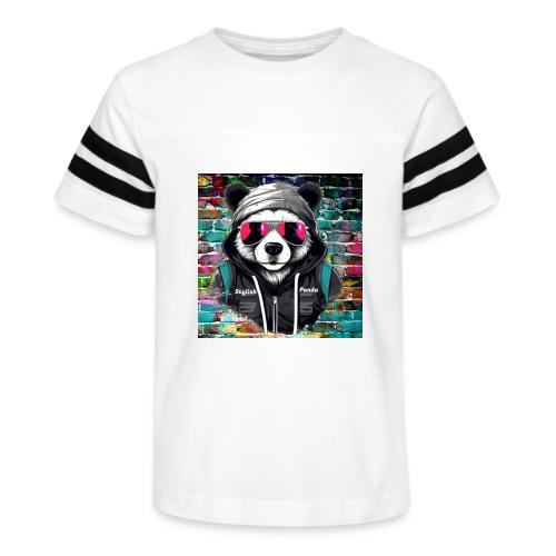 Stylish panda 2 - Kid's Football Tee