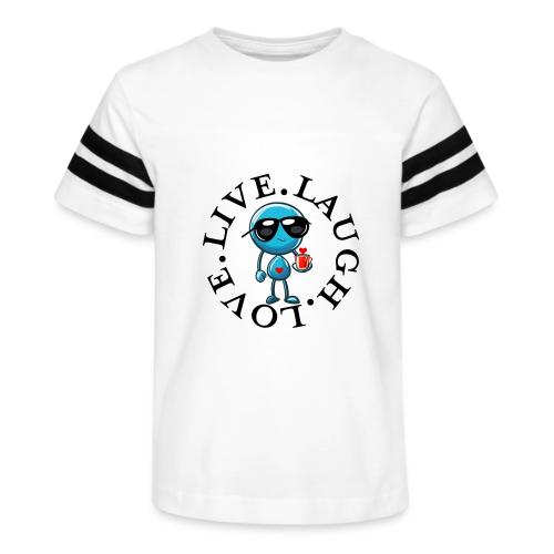 Circle Remember to live laugh love - Kid's Football Tee