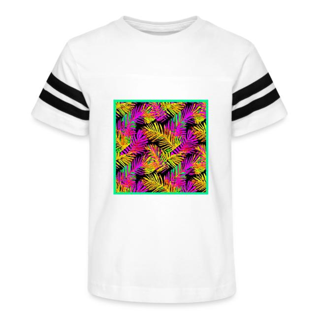 Chic Neon Leaf Lively Design