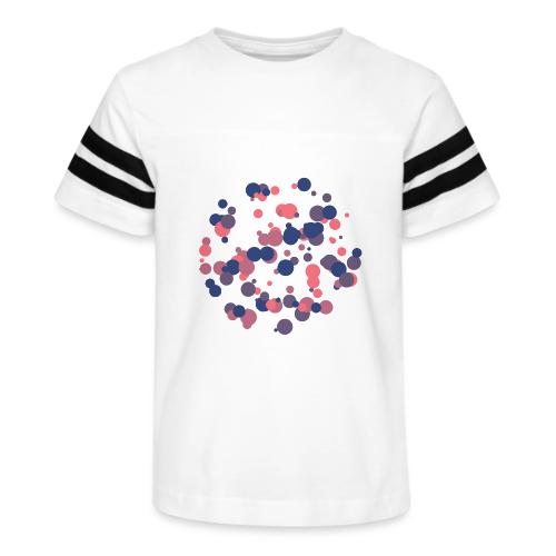 abstract circles pattern - Kid's Football Tee