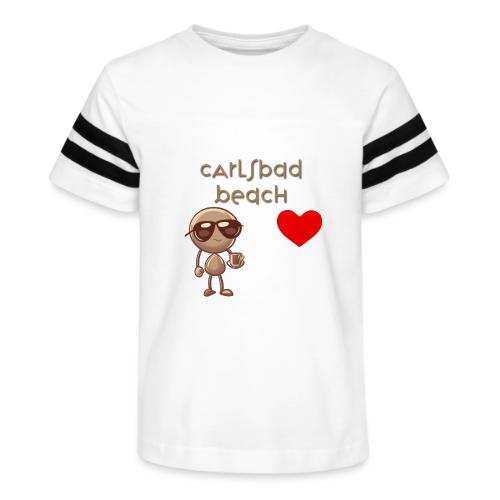 Smoon City_Carlsbad Beach - Kid's Football Tee